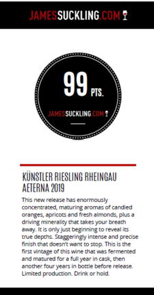 Produktfoto: 2019 2019 AETERNA Riesling trocken